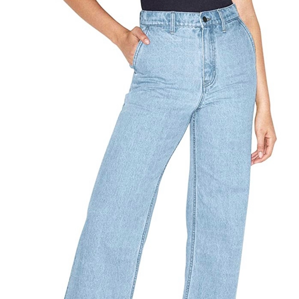American Apparel “The Crop Wide Leg Jeans”